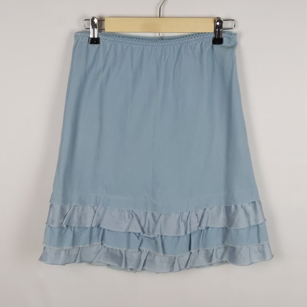 Fei Corduroy Tiered Ruffle Hem In Turquoise